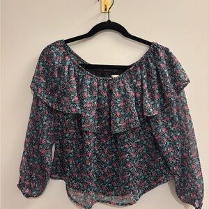 Hollister Floral Long Sleeve Top